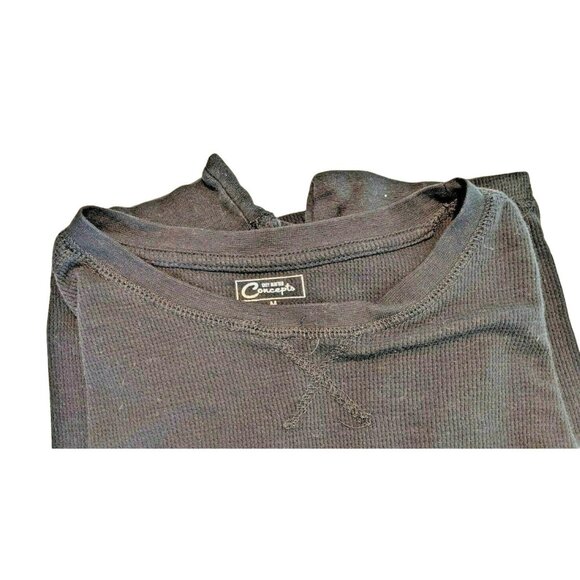 Grey Matters Medium Black Cotton Blend Long Sleeve Lightweight  Sweater 40a - Picture 8 of 8